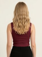 BERLIN SCOOP NECK MAROON - Image 3