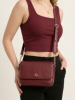 BERLIN SCOOP NECK MAROON - Image 4