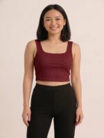 BERLIN SCOOP NECK MAROON