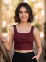 BERLIN SCOOP NECK MAROON