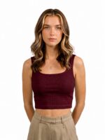 BERLIN SCOOP NECK MAROON