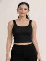 BERLIN SCOOP NECK BLACK