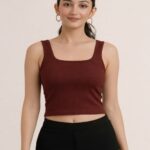 BERLIN SCOOP NECK MAROON
