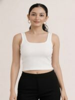 BERLIN SCOOP NECK WHITE