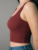 BERLIN SCOOP NECK MAROON - Image 4