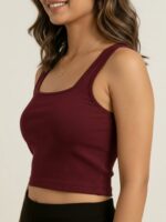 BERLIN SCOOP NECK MAROON - Image 6
