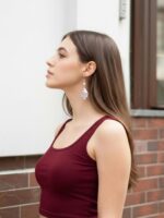BERLIN SCOOP NECK MAROON - Image 4
