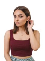 BERLIN SCOOP NECK MAROON