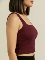 BERLIN SCOOP NECK MAROON - Image 6