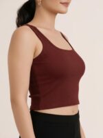 BERLIN SCOOP NECK MAROON - Image 2