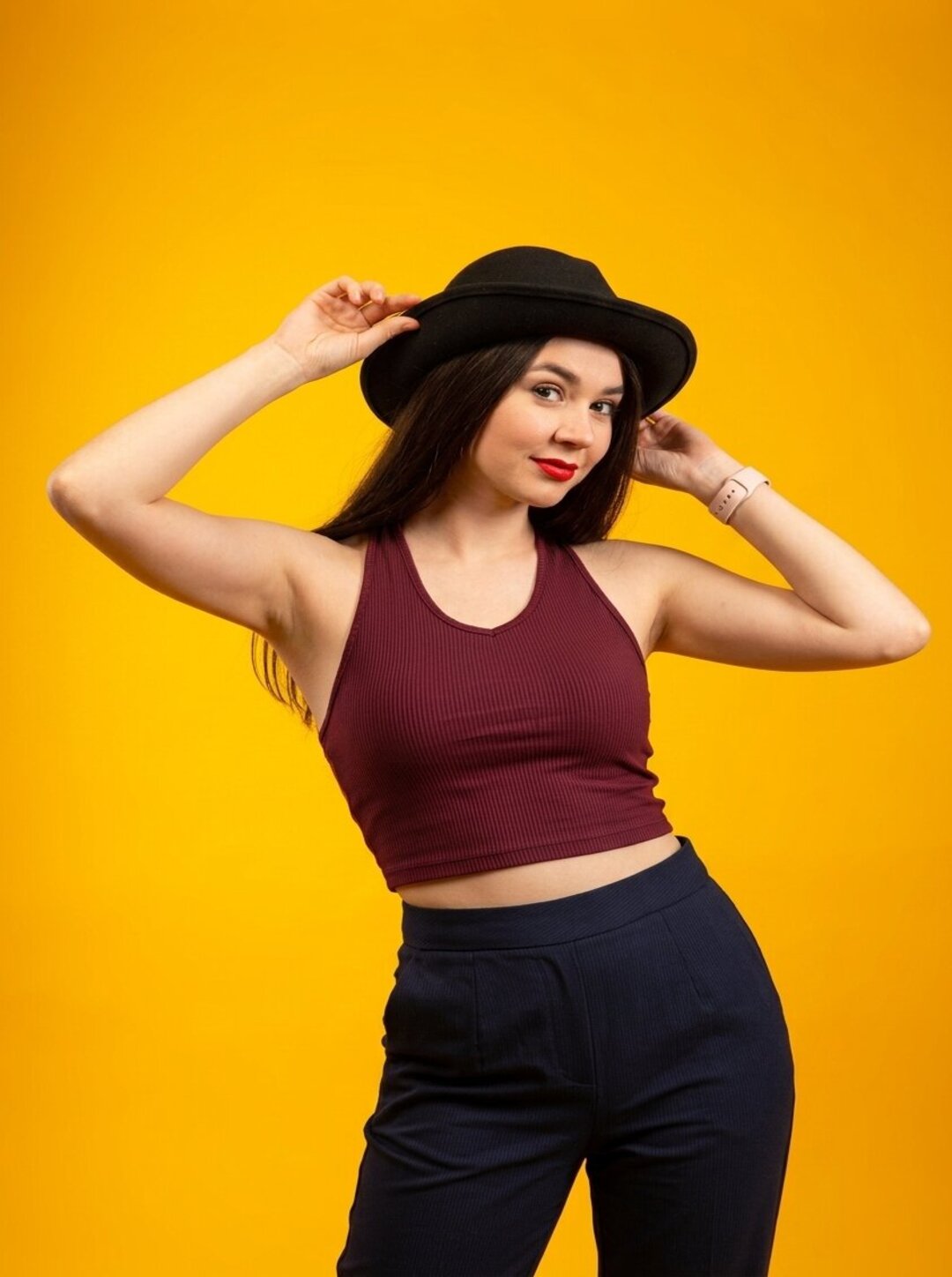 halt neck model 28 maron HALTNECK MAROON - Image 1